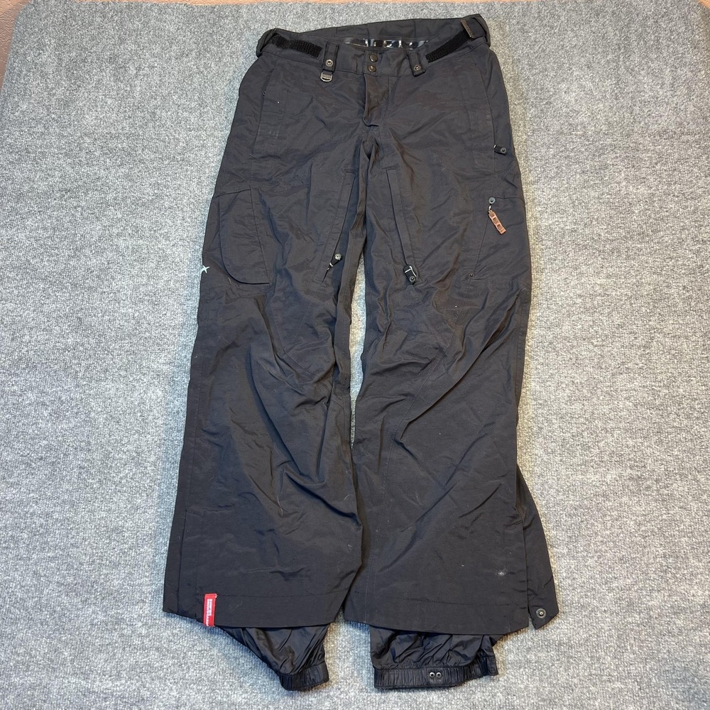 Bonfire Snow Pants Womens S Black Aura Ski Snowboard Adjustable Waist Warm